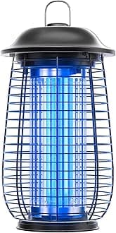 Bug Zapper Indoor & Outdoor, 4200V Electric Mosquito Zapper, 10 Years Lifespan, 6.5ft Power Cord, Waterproof, Fly Trap Mosquito Trap, Fly Killer Fly Zapper for Home, Patio, Kitchen, Backyard, Camping