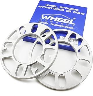 Universal Wheel Spacer,8mm Thickness(5/16inch),Fit Bolt Pattern 4x98, 4x100, 4x108, 4x114.3, 5x100, 5x105,5x108, 5x110, 5x112, 5x114.3,5x120, Cast Aluminum, Pack of 2.