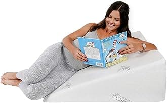 7.5 Inch Bed Wedge Pillow for Acid Reflux or Sleeping | 1.5 Inch Memory Foam Top with Stay Cool Cover | Incline Leg Elevation Pillows | Ideal for Gerd, Heartburn, and Snoring (30.5"Wx33"Lx12"H)