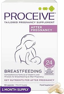 – Proceive® Breastfeeding Supplement - Vitamins for New Mums After Childbirth, 60 Capsules - Vegan