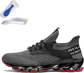 Tallboost Sneakers, Height Boosting Shoes for Men, Breathable Knit Slip on Walking Running Shoes Comfort Non Slip Work Sport Athletic Trainer with Insole