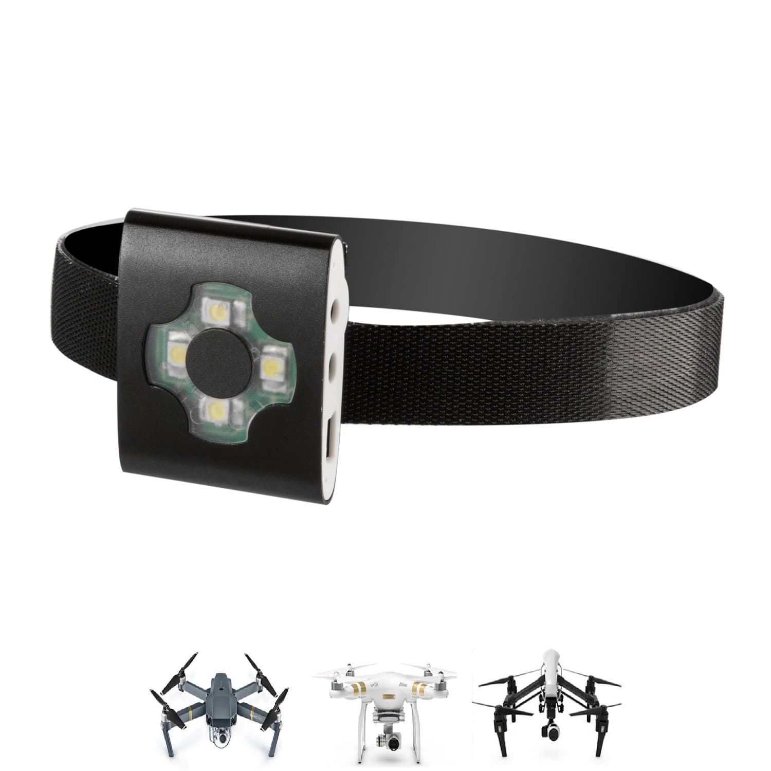 LeWu UAS Drone LED Strobe Light for Night Flights, UAV Locator Strobe Light Fits All Multirotor Quadcopter DJI Inspire Phantom Mavic RC Aircraft Yuneec Typhoon, UAV Drones FAA Approved Compliant