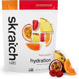 Hydration Sports Drink Mix – Real‑Fruit Electrolyte Powder for Fast Hydration & Endurance | Fruit Punch | 20 Servings | Vegan, Non‑GMO, Clean Ingredients