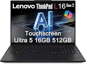 Lenovo ThinkPad L16 Gen 2 Touchscreen Laptop, 16" FHD+, Intel Ultra 5 225U (>Core i7-1365U), 16GB RAM, 512GB SSD, Next Gen L15 Business AI PC, FP, Backlit KB, Thunderbolt 4, Ethernet, Win 11 Pro, 2026