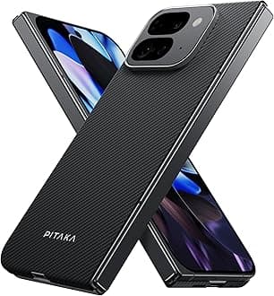 pitaka for Pixel 9 Pro Fold Case, Slim & Light Case for Pixel 9 Pro Fold with a Caseless Touch Feeling, 600D Aramid Fiber Made