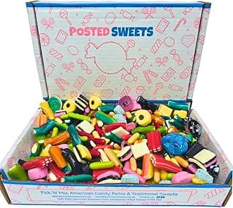 Posted Sweets Hamper Box Gift, Sweet Gift For Any Occasion, Tasty Pick & Mix Sweets (Liquorice Hamper)