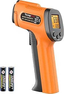TempPro TP30 Infrared Thermometer Gun, Laser Thermometer for Cooking, Pizza Oven, Griddle, Engine, HVAC, Temperature Gun with Adjustable Emissivity & Max Measure -58°F ~1022°F (Previously ThermoPro)