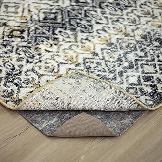Mohawk Home 2' 6" x 9' 6" Non Slip Rug Pad Gripper 3/8 Thick Dual Surface Felt + Rubber Gripper - Safe for All Floors