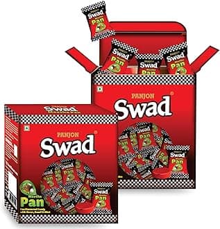 Swad Gift Box, Meetha Pan Candy (Paan Flavour with Saunf, Kesar & Mint) 125 Toffee x 2 Box Pack, 998 Gram