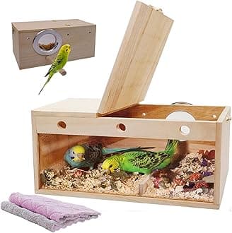 Transparent Parakeet Nesting Box-L