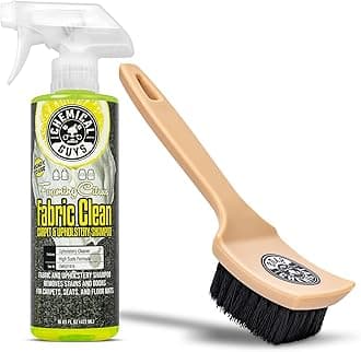 Sprayable Citrus Fabric Clean Carpet & Upholstery Cleaner (Car Carpets, Seats & Floor Mats), 16 fl oz, Citrus Scent + Induro 7 Heavy Duty Nifty Interior Brush - HOL463