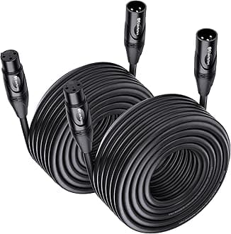 Cable Matters2-Pack, 50 Ft Male to Female XLR Microphone Cable
