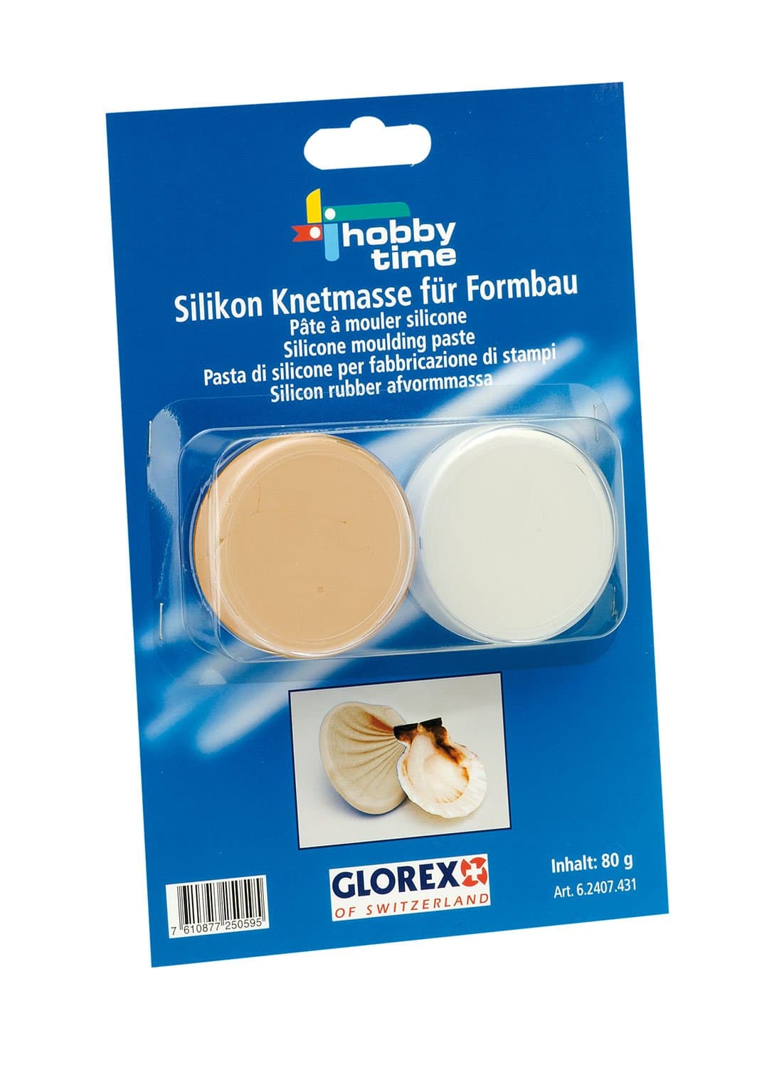 Glorex6 2407 431 Silicone Modelling Clay 2 Components – 2 x 40g