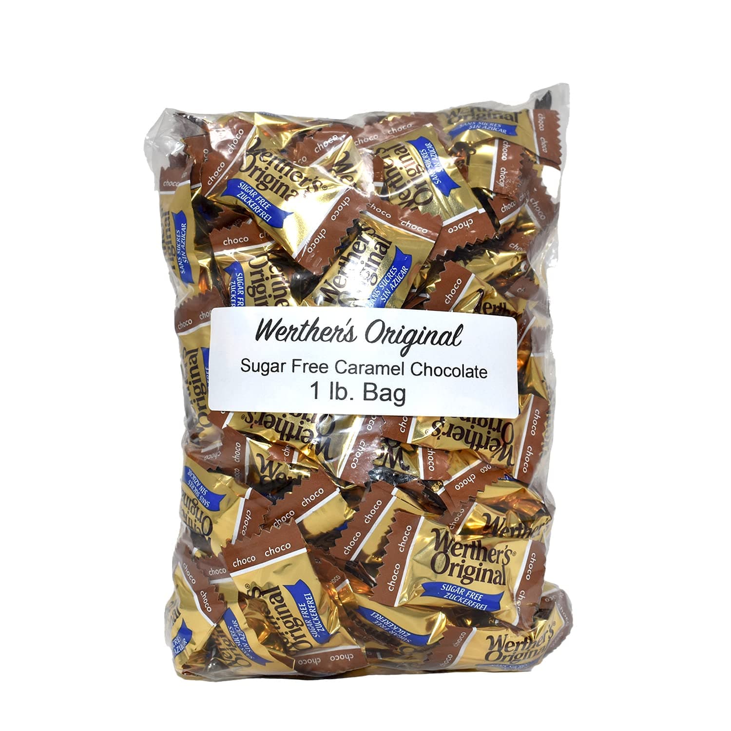 - Bulk Werthers Original Hard Candy | Bulk Candy Individually wrapped | Werthers Caramel Candy | 1 lb Individual Flavor Bag | Ships in an Aromatik™ Resealable Pouch (Sugar Free Caramel Chocolate)