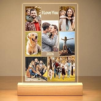Custom Picture Frame, Custom Photo Frame, Personalized Picture Frames, Personalized Anniversary Birthday Gifts for Women Men Her Him Mom Dad Baby Kid Family Pet