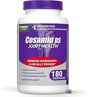 Nutramax Laboratories Cosamin® DS Joint Health Supplement with Glucosamine & Chondroitin for Adult Men & Women, Joint Supplement, 180 Capsules