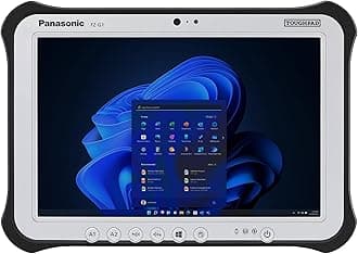 Toughbook Panasonic G1, FZ-G1 MK5, Rugged Tablet, Intel Core i5-7300U, 8GB RAM, 256GB SSD, 2D Barcode, 4G LTE, Windows 11 Pro (Renewed), Silver