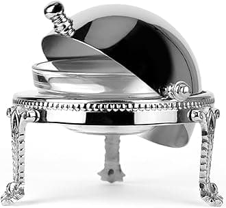 Silver Plated Dome Shape Caviar Server - 1-4 Servings