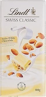Lindt Swiss Classic White Chocolate With Almond Brittle 100g