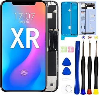 for iPhone XR LCD Screen Replacement 6.1 inch(Model A1984, A2105, A2106, A2108) Display digitizer Assembly Touch Screen,with Frame Assembly Repair Tool