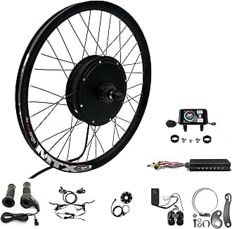 Electric Bike Conversion Kit, 72V 3000W Rear Wheel, 24-29 Inch MTX39