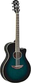 YAMAHA APX600 OBB Thin Body Mahogany Acoustic-Electric Guitar, Oriental Blue Burst
