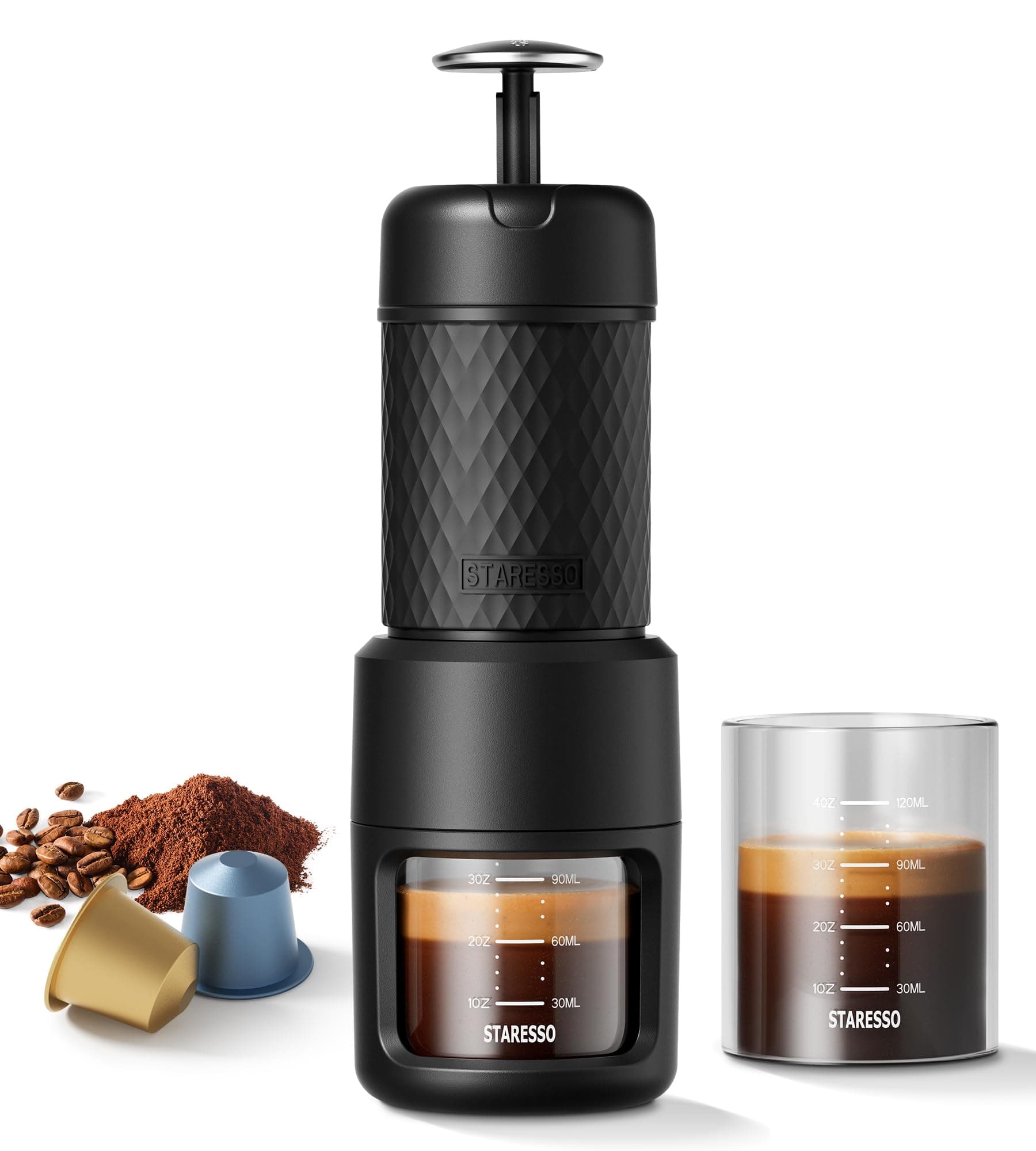 Camping Coffee Maker, Small Travel Coffee Machine, Mini Espresso Machine, Capsule Coffee Machine for Camping