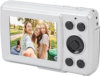 Generic Digital Camera, 1080P 16MP Camera with 2.4inch Screen for Travel, 16X Digital Zoom Digital Point and Shoot Camera for Teens Adult Beginner (Silver Gray), Genericdoz8gc05f6-12