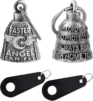 Motorcycle Bells for Bikers Guardian Angel Gremlin Motorcycle Bells for Motorcycle Rider Key Chain for Luck