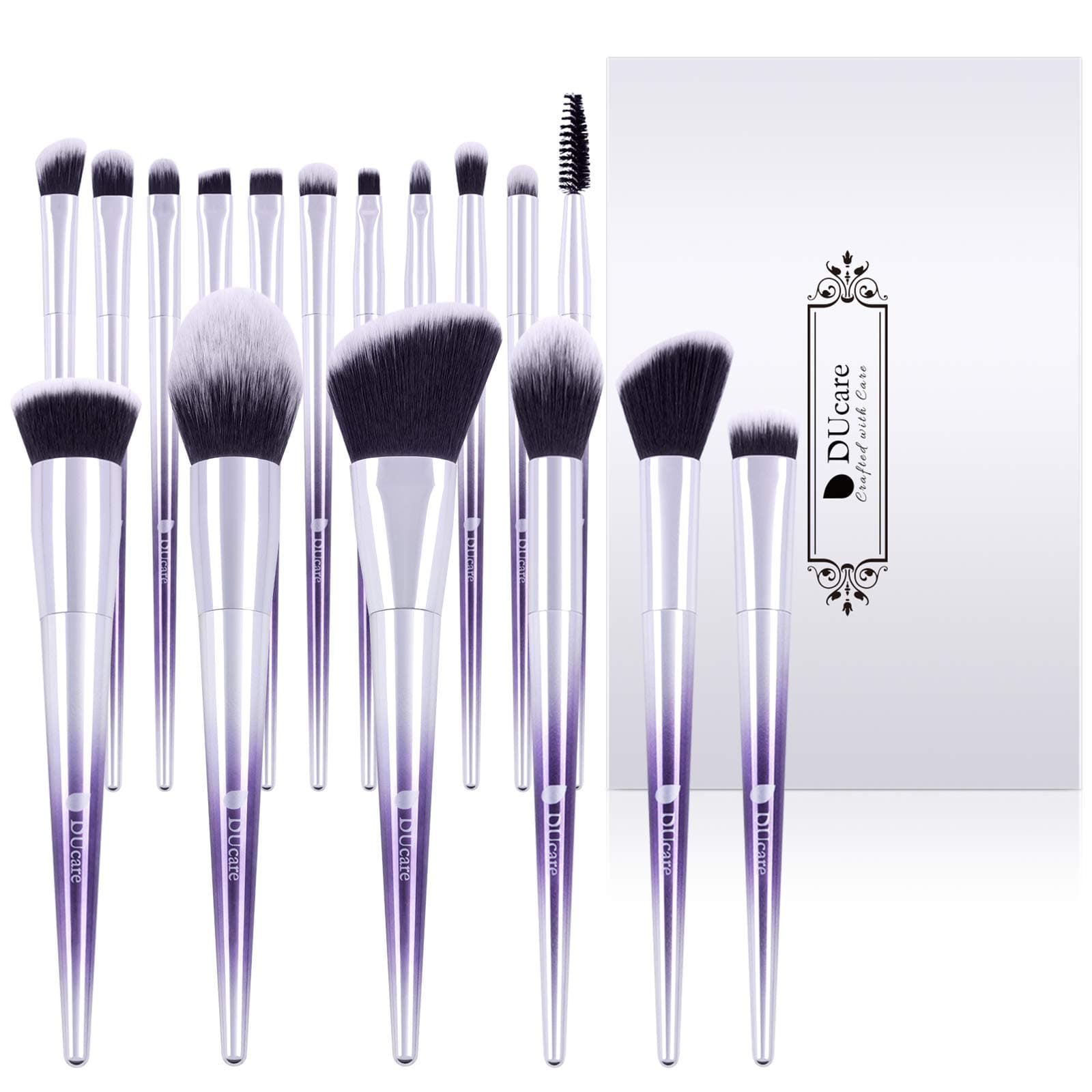 Makeup Brushes Set- purple, 17 Pcs
