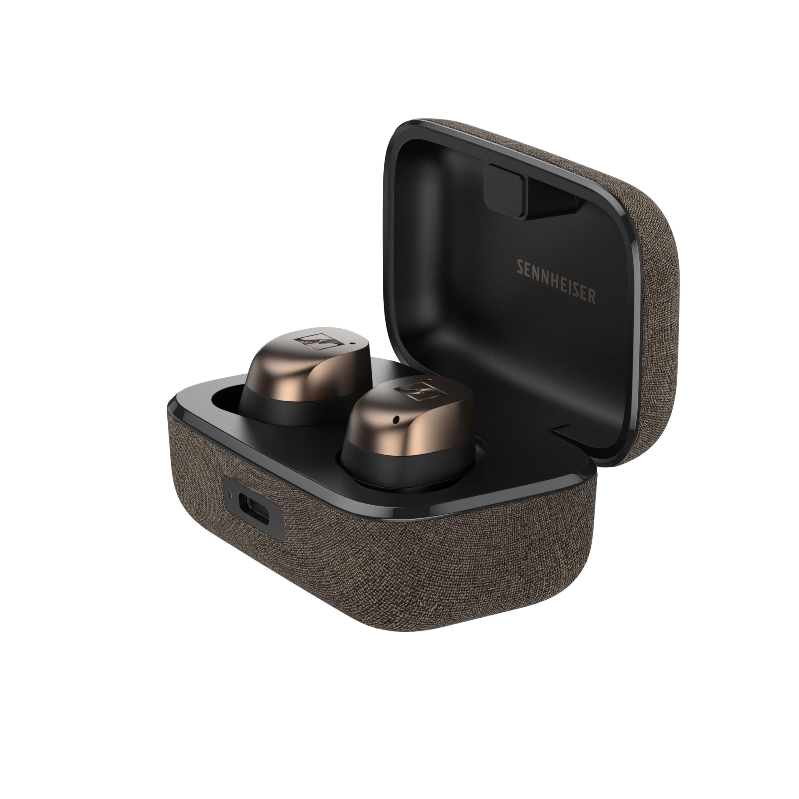 – Momentum True Wireless 4 Smart Earbuds with Bluetooth 5.4, Crystal-Clear Sound, Comfortable Design, 30-Hour Battery Life, Adaptive ANC, LE Audio and Auracast - Black Copper