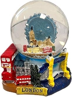 London Icon 3D Snow Globe – Stunning London Landmarks Home Decorative Snow Globe, Perfect Souvenir or Gift for Travelers and Collectors