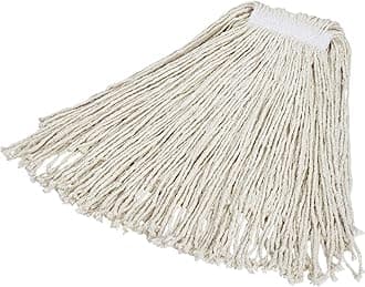 Rubbermaid Commercial Products Value Pro Cut-End Mop Head, Cotton, 24, 1-Inch Headband, White (FGV11800WH00)(Pack of 12)