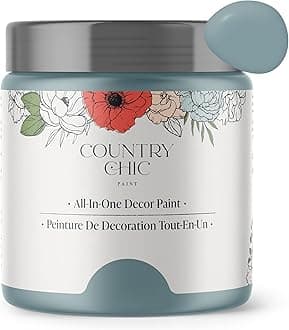 Chalk Style Paint - Furniture, Home Decor, Crafts - Environmentally Friendly - All In One - No Wax Required (Dark[Blue], Sample (4oz))