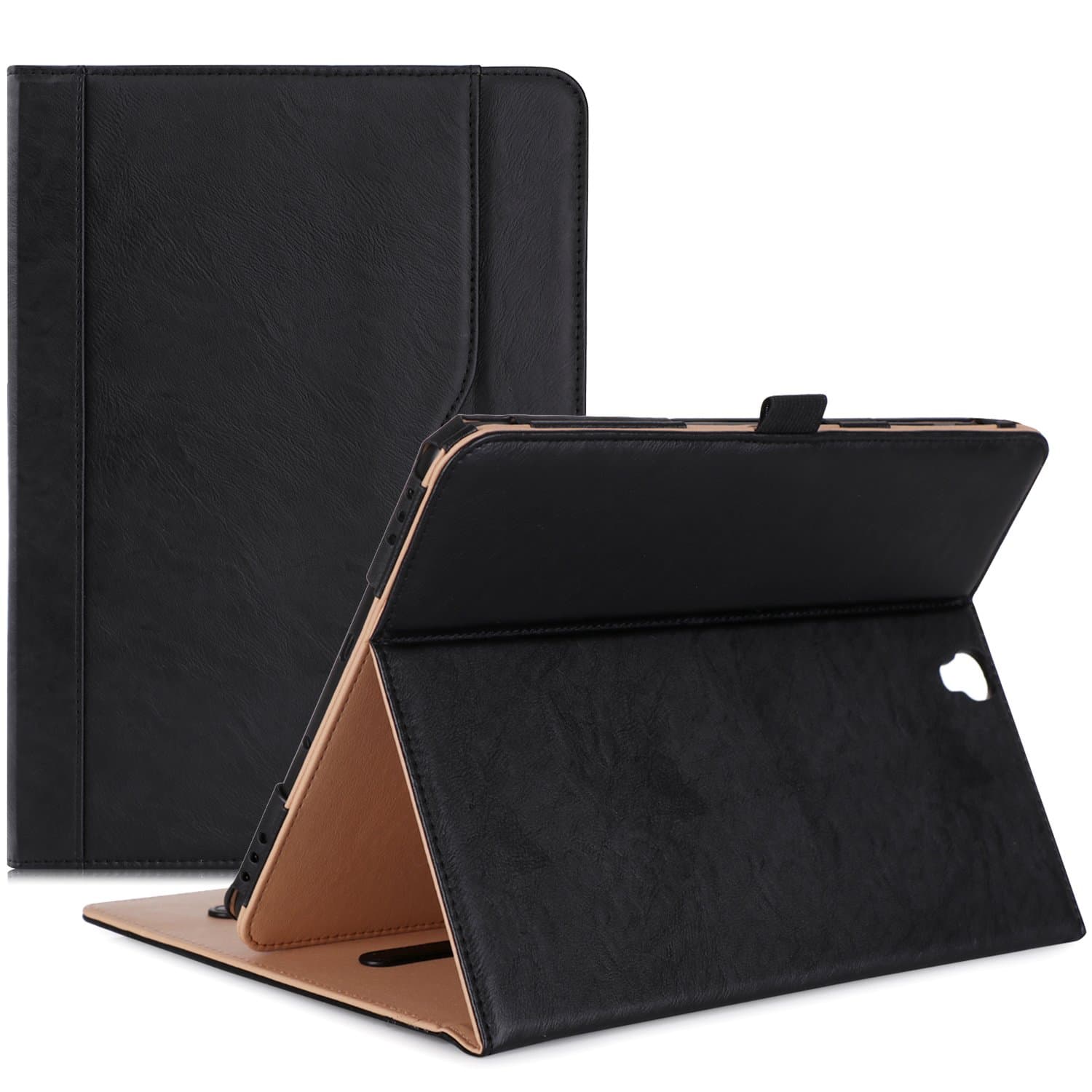 ProCase Galaxy Tab S3 9.7 Case, Stand Folio Case Cover for Galaxy Tab S3 Tablet (9.7 Inch, SM-T820 T825 T827), with Multiple Viewing Angles, Document Card Pocket -Black