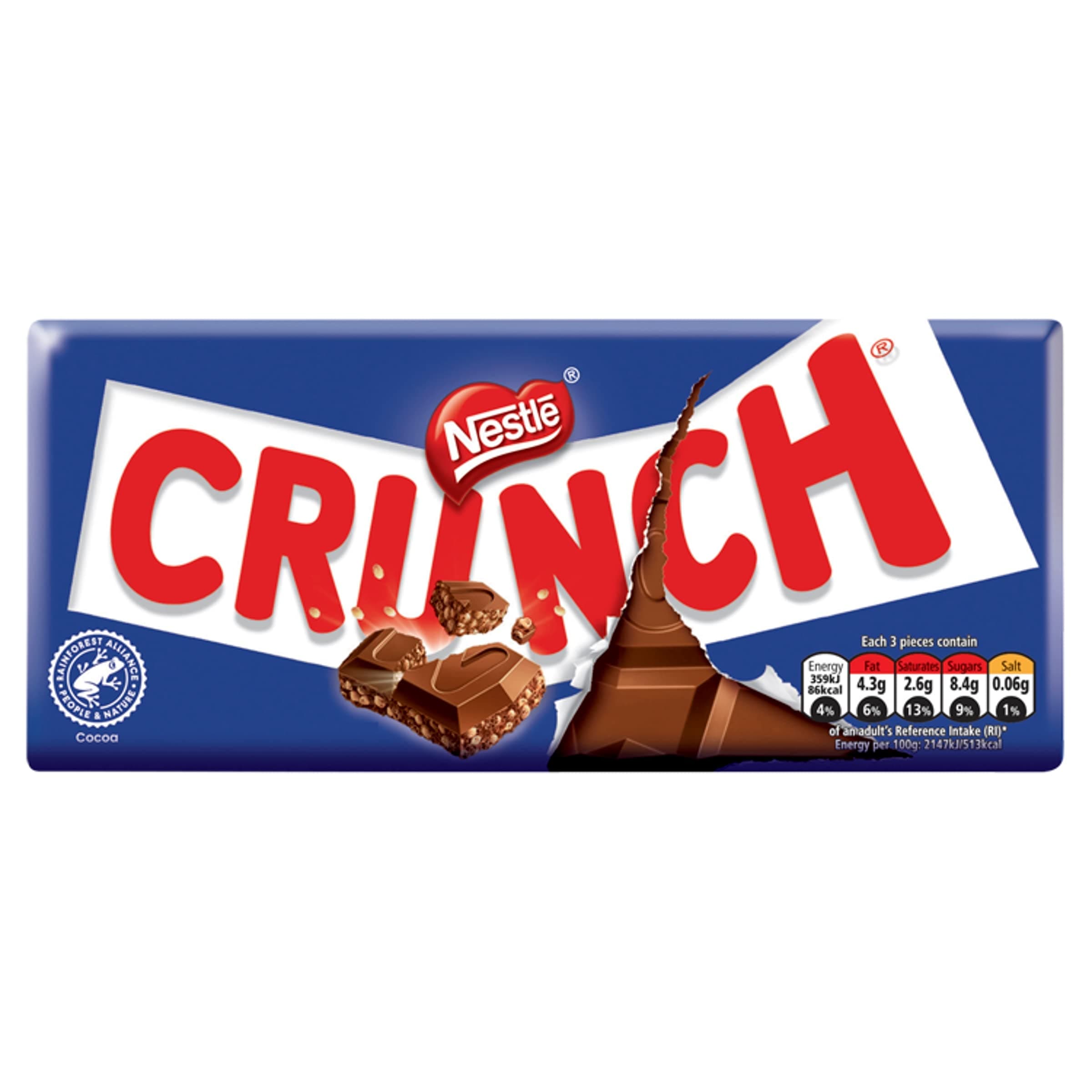 Crunch Milk Chocolate Sharing Bar, 100g