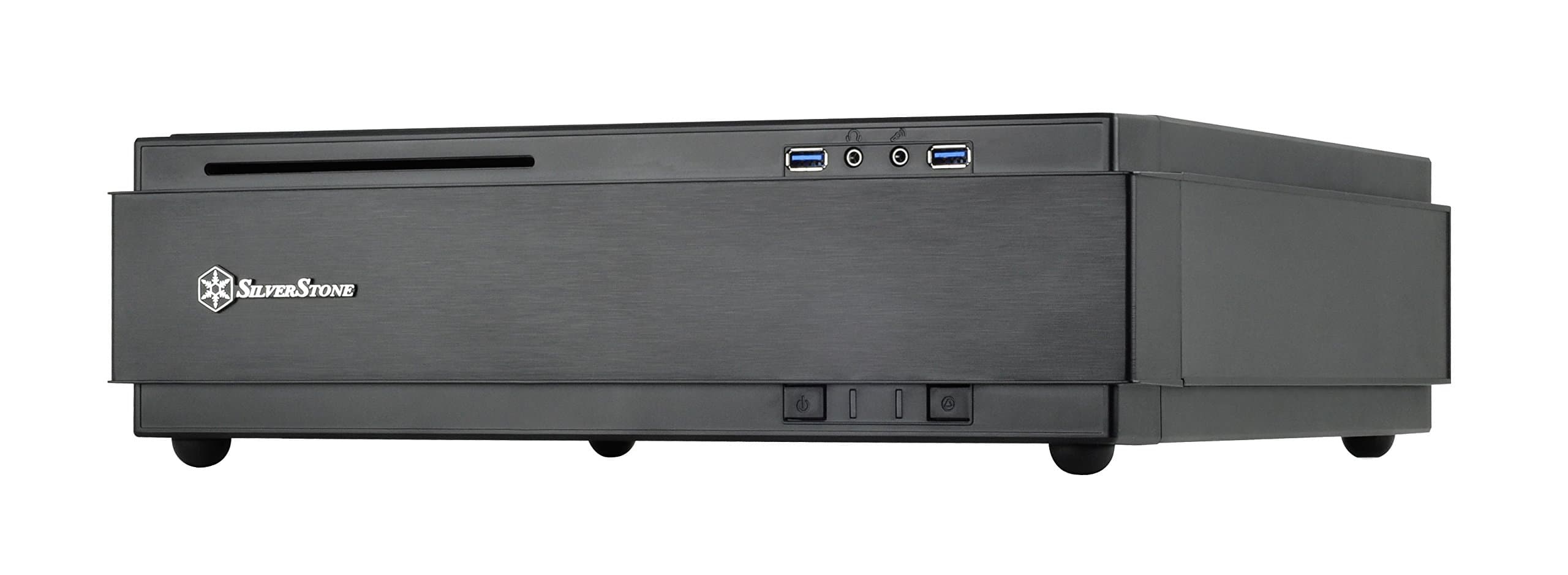 SilverStoneSST-ML07B - Milo Slim HTPC Mini-ITX Computer Case, black