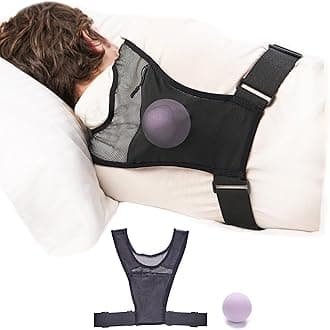 ODOXIA Anti Snoring Device | Positional Sleep Apnea Device | Side Sleep Trainer to Stop Snore | Includes Ball to Prevent Back Sleeping | Positional Therapy for Snoring Relief | Width Adjustable