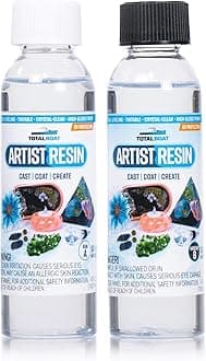 TotalBoat Artist Epoxy Resin - 8 Oz. Kit with 1:1 Mix Ratio and UV Resistance - High-Gloss, Crystal-Clear Casting Formula for Artwork, Charms, Crafts, Jewelry, and Tumblers