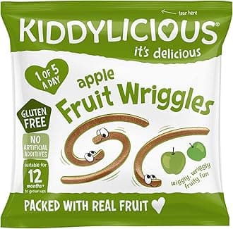 Apple Wriggles - Delicious Real Fruit Treat for Kids - Suitable for 12+ Months-12gms