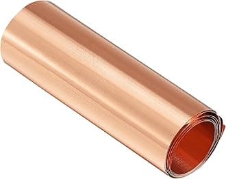 uxcell Copper Sheet Roll, Metal Foil Plate 1000mm x 100mm x 0.01mm