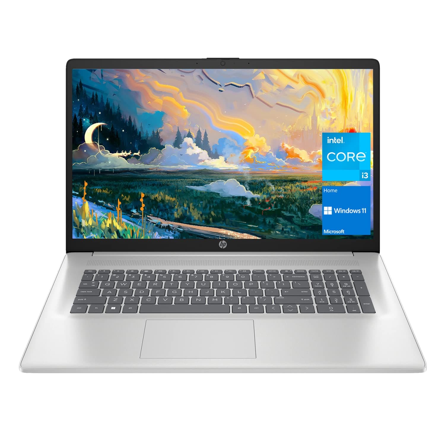 17 Laptop, 17.3” HD+ Display, 11th Gen Intel Core i3-1125G4 Processor, 8GB RAM, 512GB SSD, Wi-Fi, HDMI, Webcam, Windows 11 Home, Silver