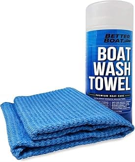 Super Absorbent Towels, Synthetic Chamois Cloth for Car and Boat Drying, Smooth Cooling Towel, Marine Grade Cleaning Supplies, PVA Shammy Wash Towel 1 Pack