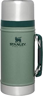 Classic Legendary Large Food Jar 1.0 qt | Vacuum Insulated Food Container | Wide Mouth Screw On Lid | Packable for Travel | Stainless Steel with Leakproof Lid | BPA-Free | Hammertone Green
