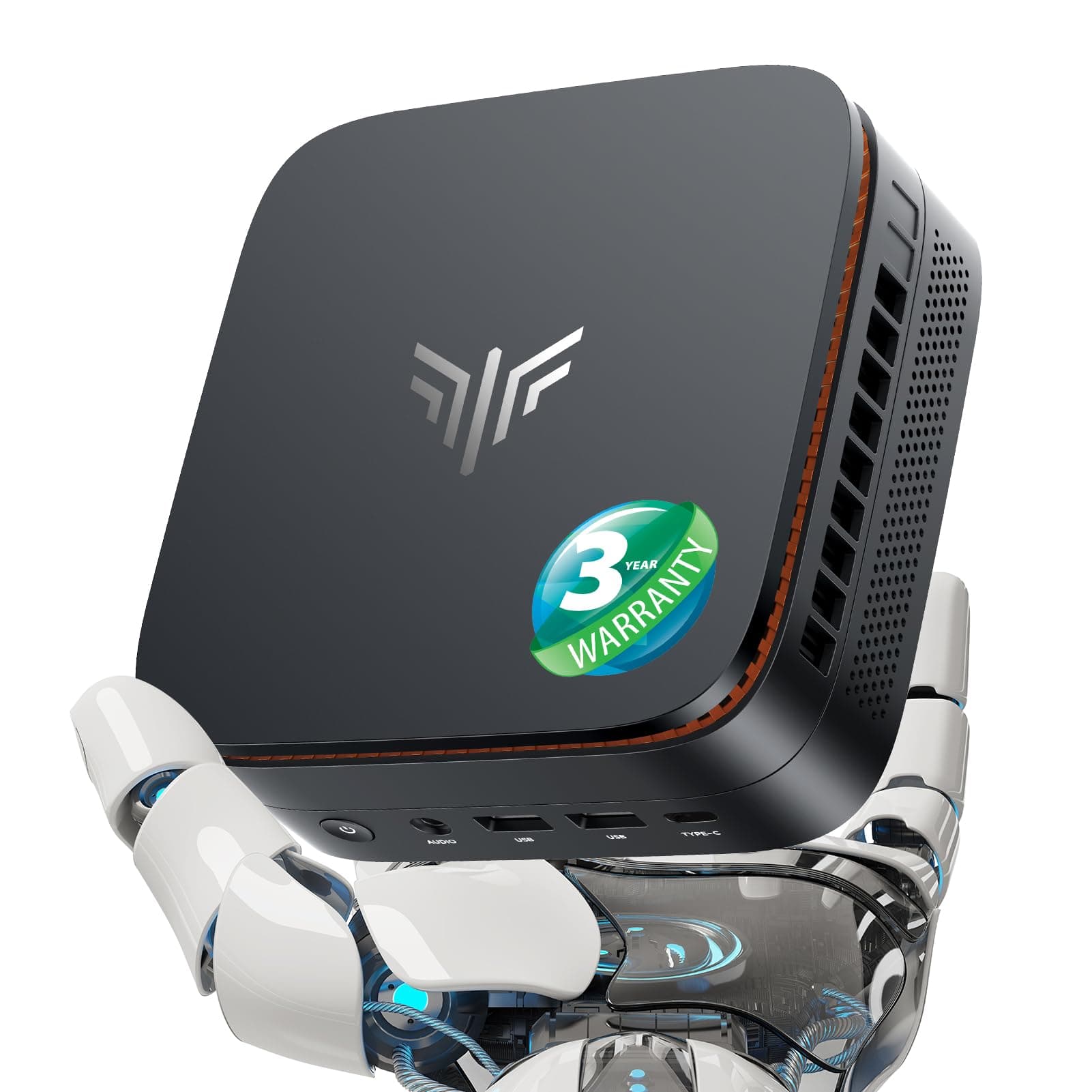 AK1 Plus Mini PC, Desktop Computer 12th N95(up to 3.4GHz) Mini Computers 16GB RAM 512GB SSD, Micro PC, Mini Tower PC Desktop Support 4K HDMI, Dual WiFi, BT4.2 for Business Home Office