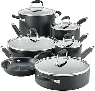 Advanced Home Hard Anodized 11-Piece Cookware Set