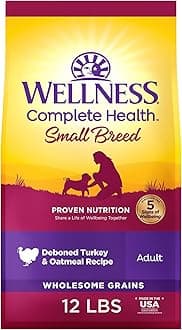 Complete Health Small Breed Adult Dry Dog Food, Wholesome Grain Kibble, Natural, Turkey and Oatmeal Recipe, 12 lb Bag