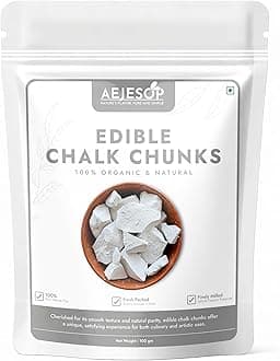 AEJESOP SEVRYKOVA Edible Chalk Chunks, NaturalEdible Clay,100g