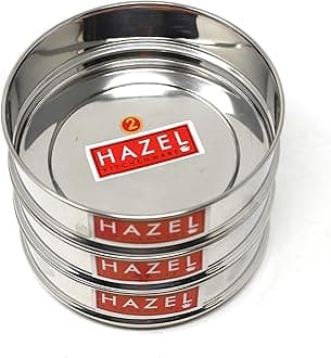 HAZEL Alfa Cooker Container | Cooker Vessel Set For 750 Ml I Set Of 3 With Glossy Finish Stainless Steel Utensil Set | Rice Cooker Dabbas, Stackable Cooker Separators, Silver, 8 Liter