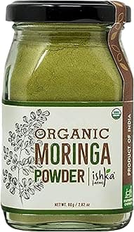 Organic Moringa Powder - Moringa Olifera, Drumstick Leaf Powder, Rich Source of Multi-Vitamins and Antioxidants, Immunity Booster 80 g